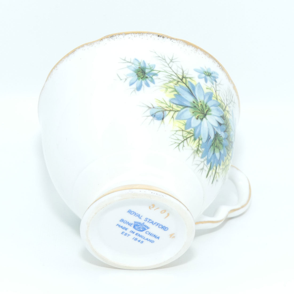 Royal Stafford Bone China Cornflower pattern trio