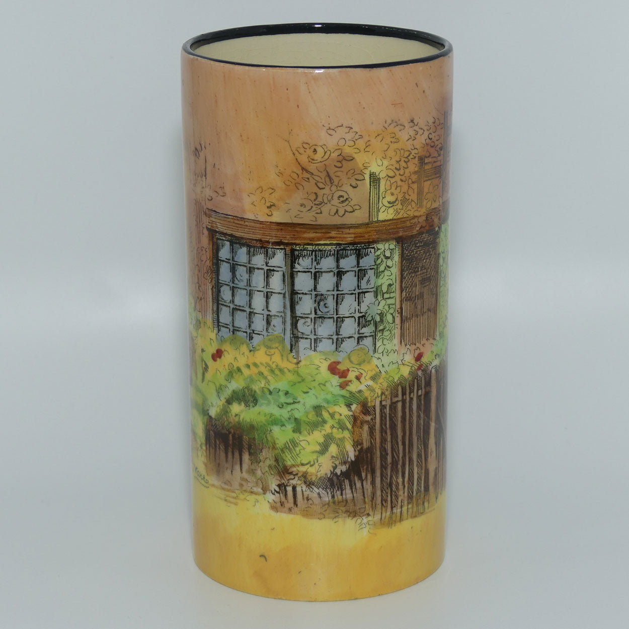 Royal Doulton Gaffers D4210 tall cylinder vase | utensil tidy