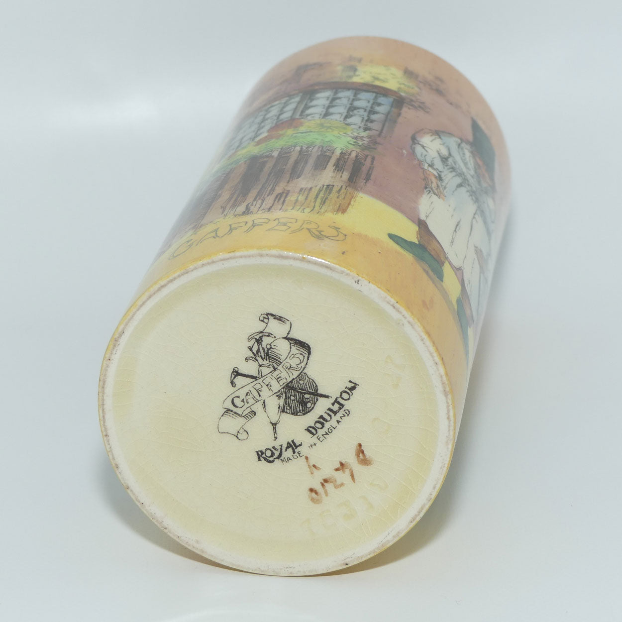 Royal Doulton Gaffers D4210 tall cylinder vase | utensil tidy