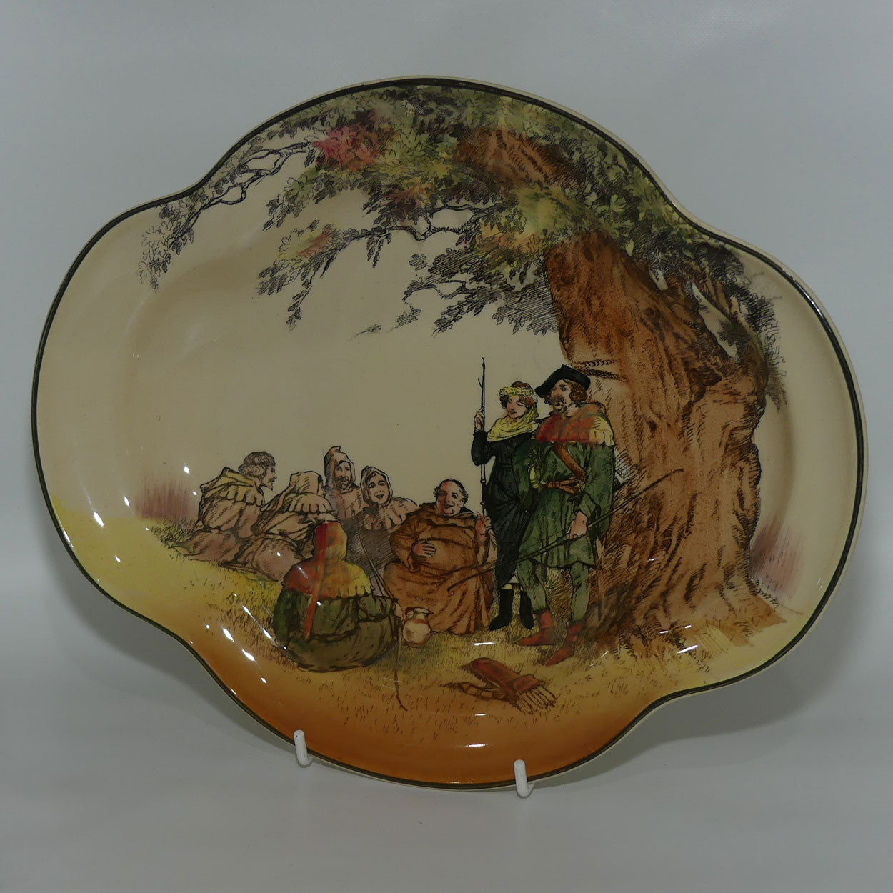 Royal Doulton Under the Greenwood Tree quatrefoil dish D6094