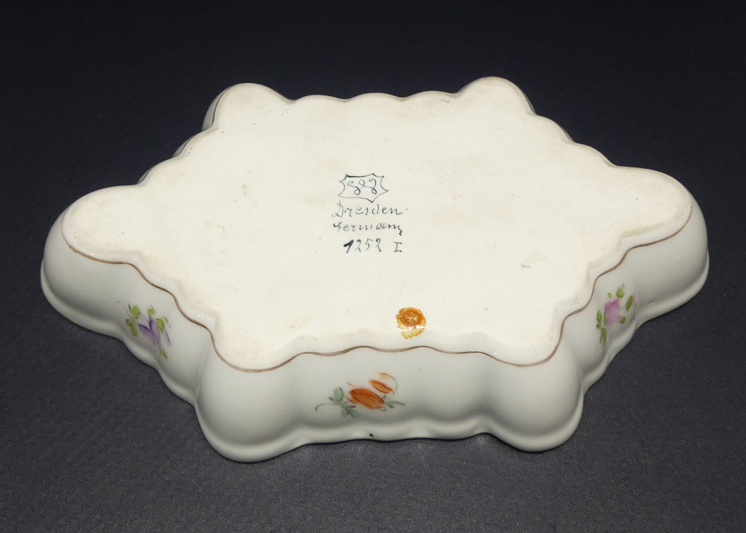 dresden-germany-hand-painted-floral-sprays-dish-with-fluted-shape