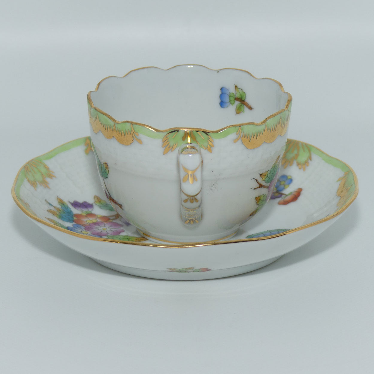 Herend Hungary Queen Victoria pattern | duo