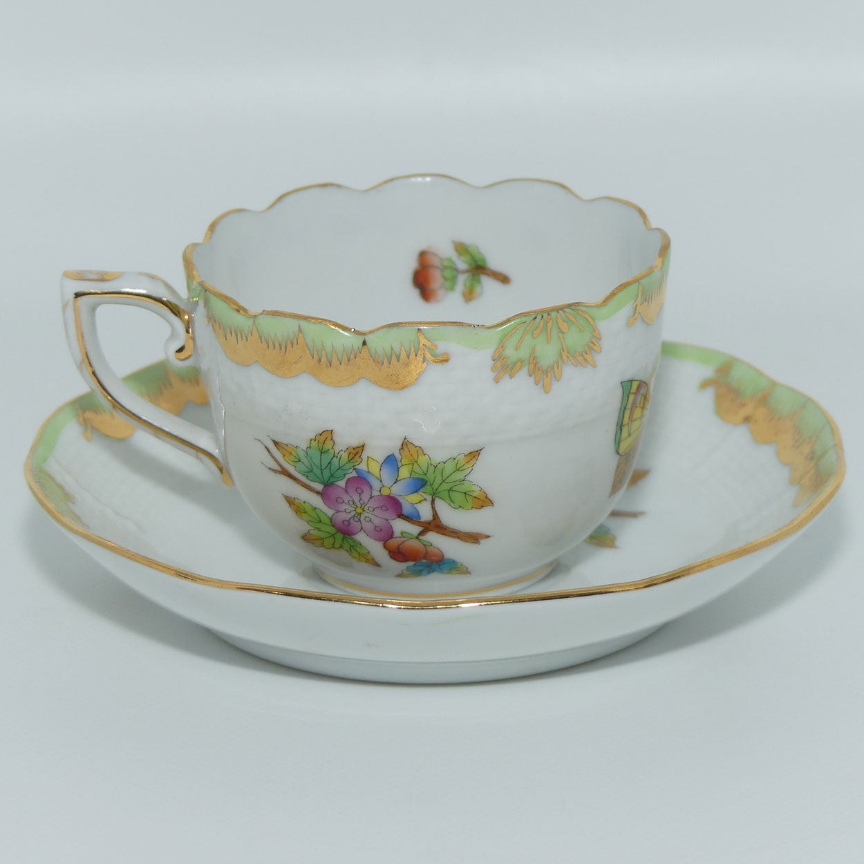 Herend Hungary Queen Victoria pattern | duo