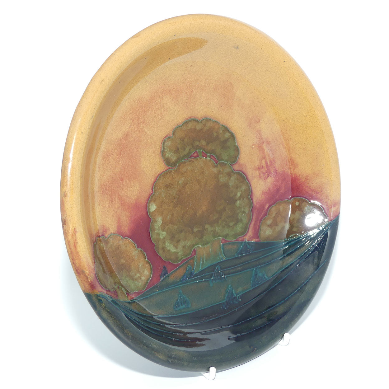 William Moorcroft Eventide shallow bowl | Shape: 782/9 | c.1918-1926