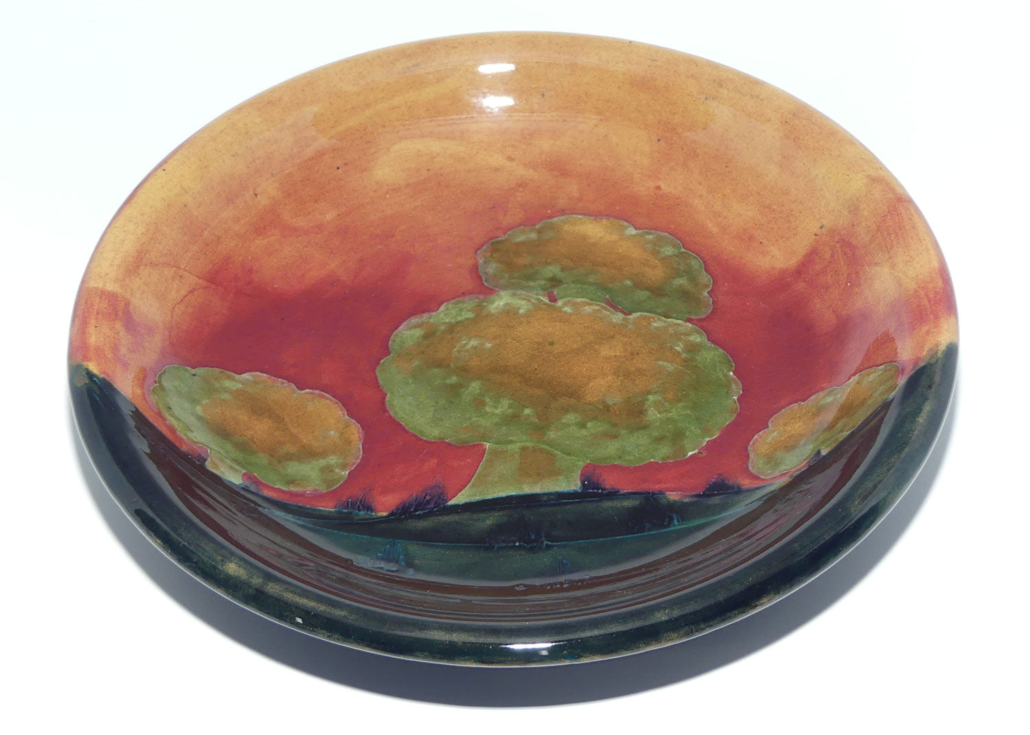 William Moorcroft Eventide shallow bowl | Shape: 782/9 | c.1918-1926