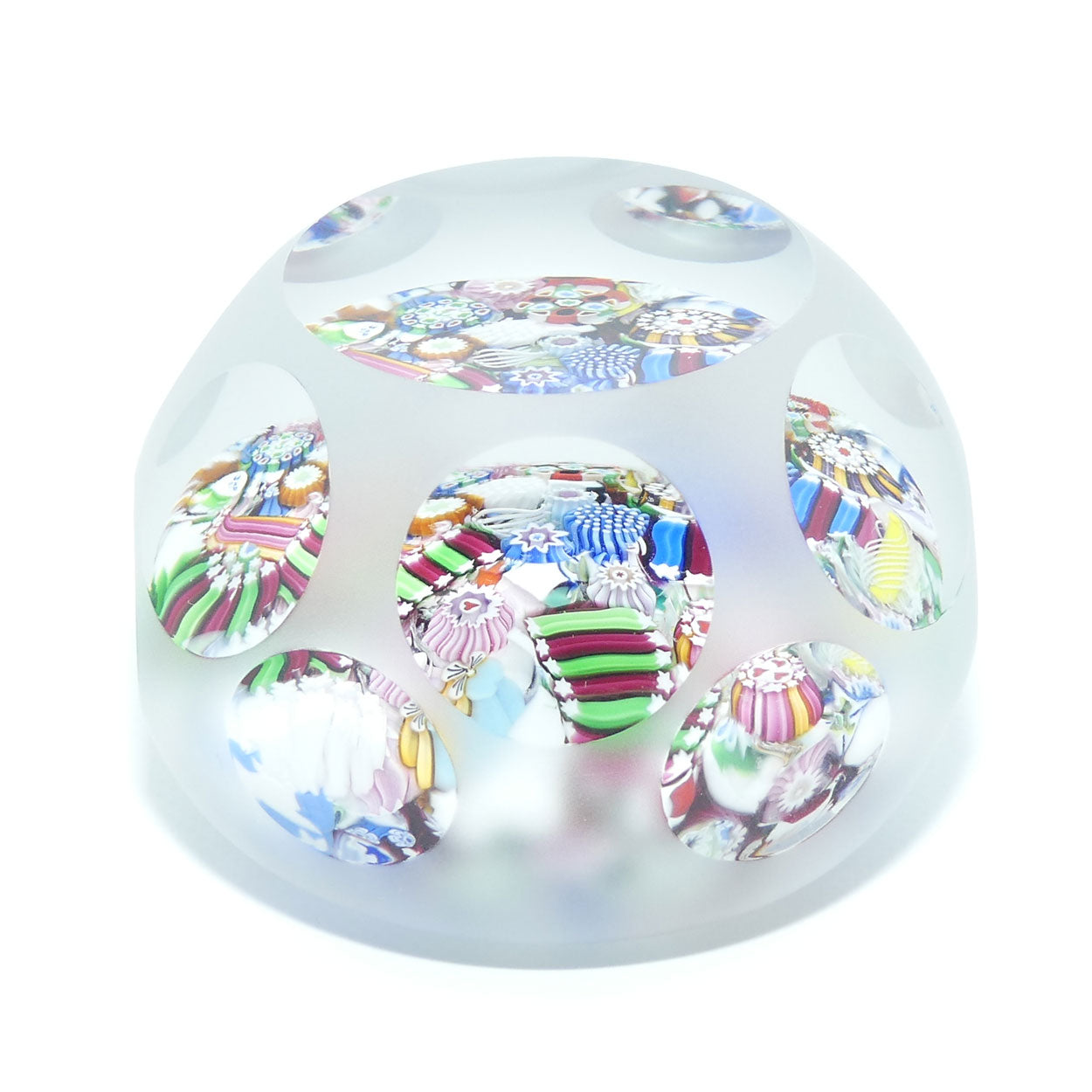 John Deacons Scotland Complex Scramble small paperweight | Sandblasted and Facetted