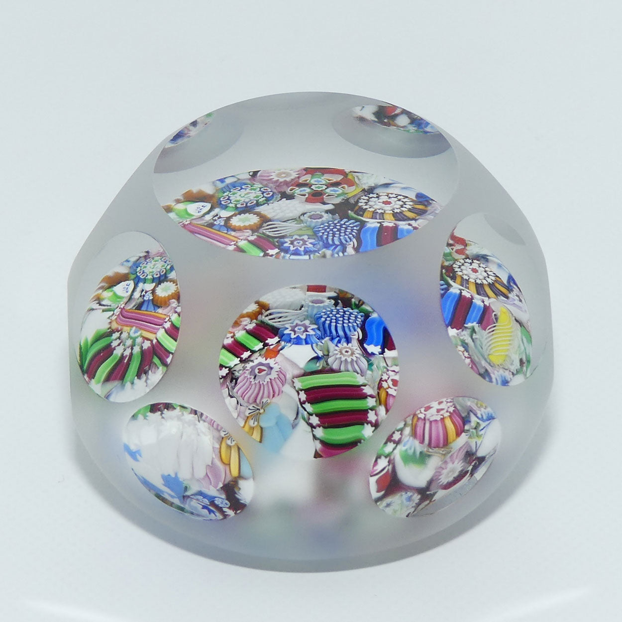 John Deacons Scotland Complex Scramble small paperweight | Sandblasted and Facetted