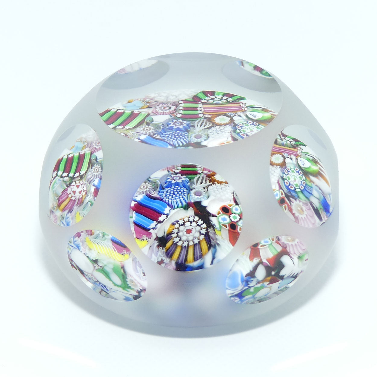 John Deacons Scotland Complex Scramble small paperweight | Sandblasted and Facetted