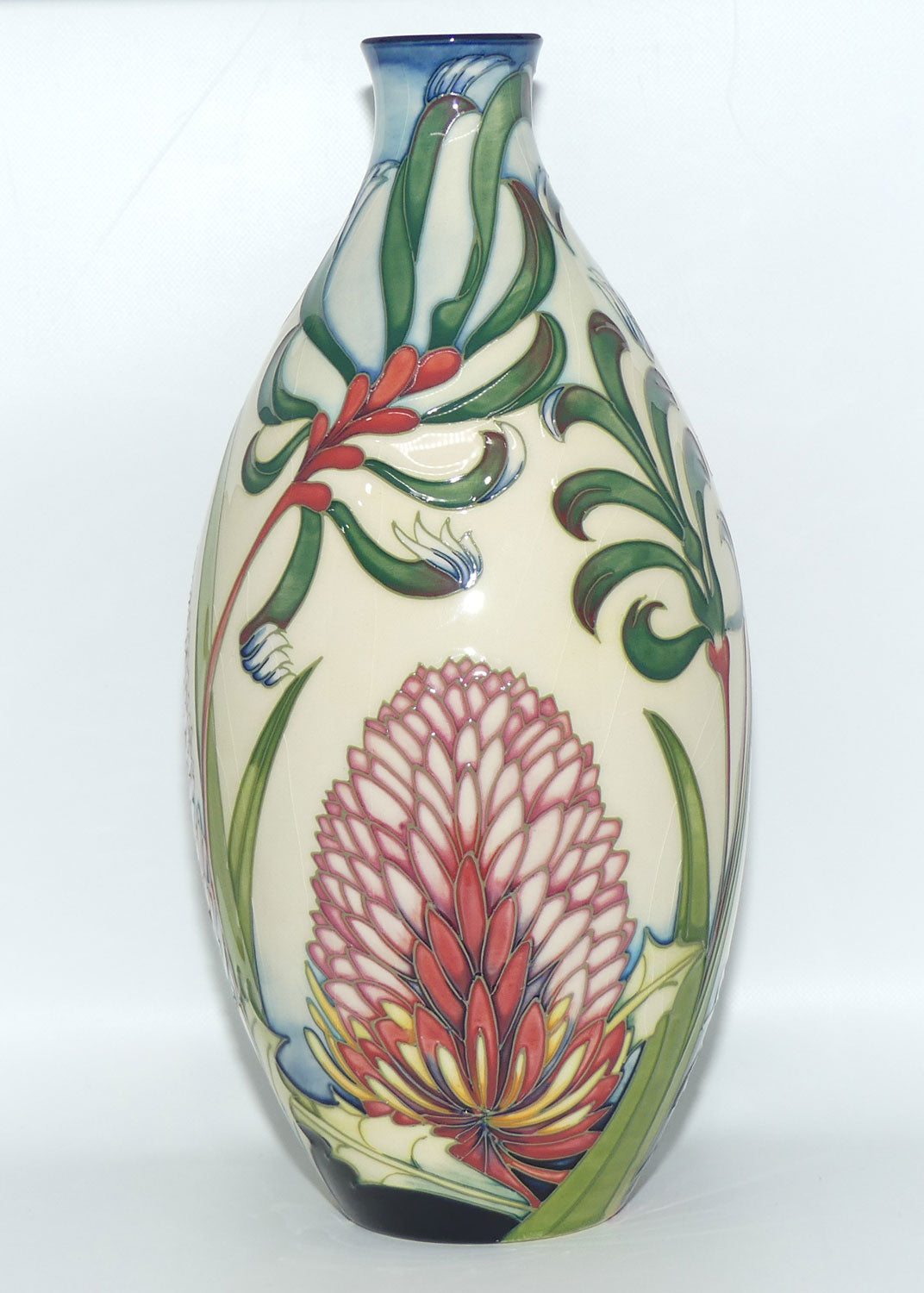 Moorcroft Pottery | Firewheel Banksia 9/12 vase | Australian Exclusive Design