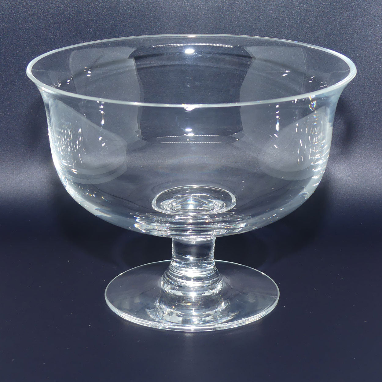 Vintage Dartington Crystal | Frank Thrower design | Large Footed Fruit Bowl