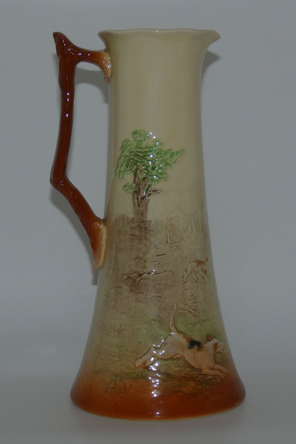 royal-doulton-fox-hunting-relief-very-tall-ewer