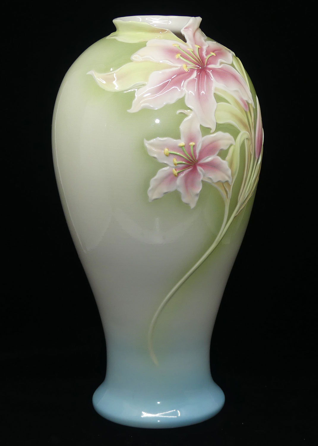 franz-porcelain-floral-very-tall-vase-36-5cm-lily-1