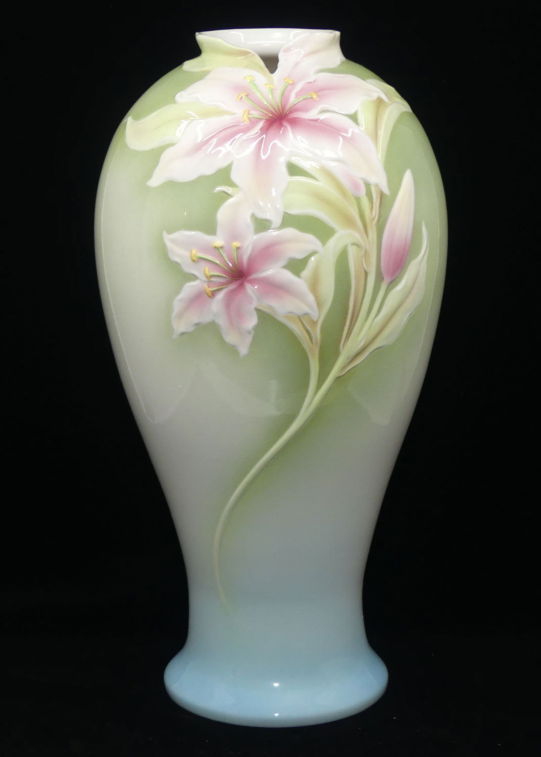 franz-porcelain-floral-very-tall-vase-36-5cm-lily-2