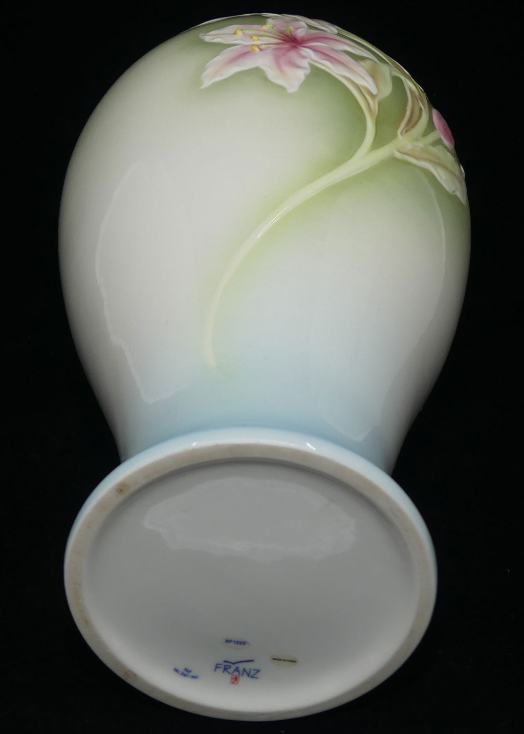 franz-porcelain-floral-very-tall-vase-36-5cm-lily-2