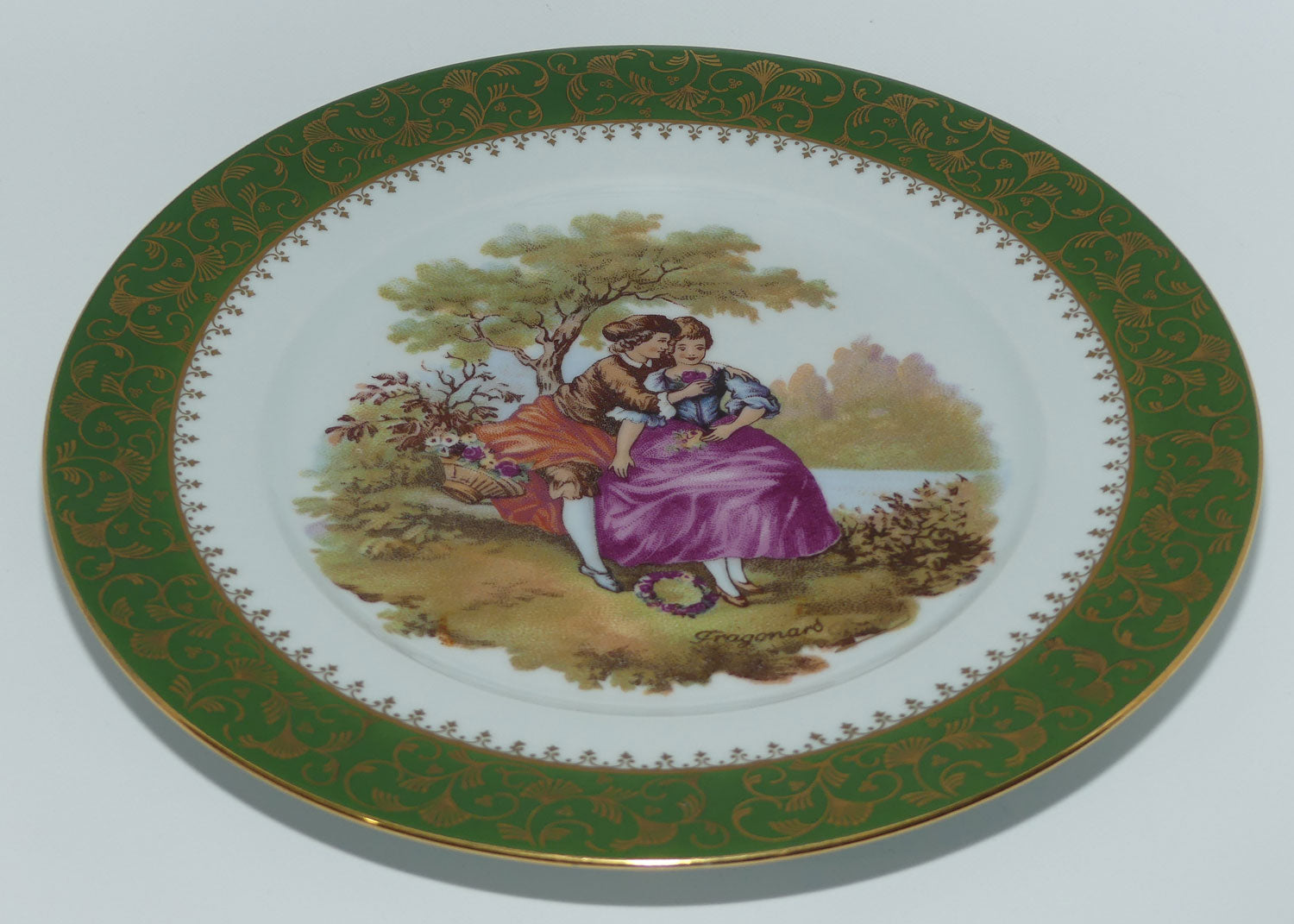 Porcelaine Limoges Castel Courting plate | 24cm | Fragonard #1