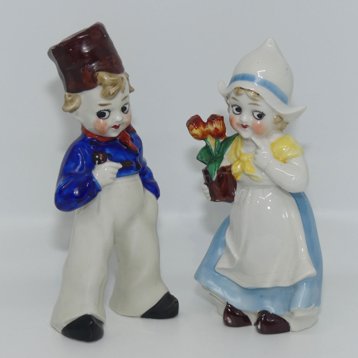 Pair German Made Gretchen and Derek figurines c.1920