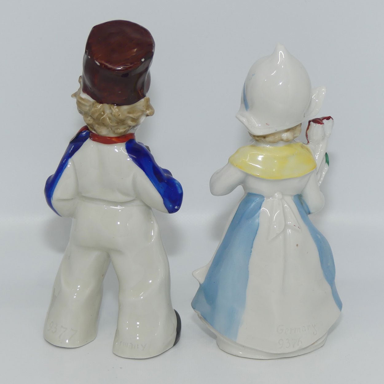Pair German Made Gretchen and Derek figurines c.1920