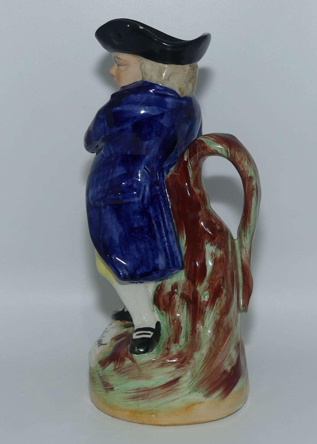 Antique Staffordshire Pottery Hearty Good Fellow toby jug