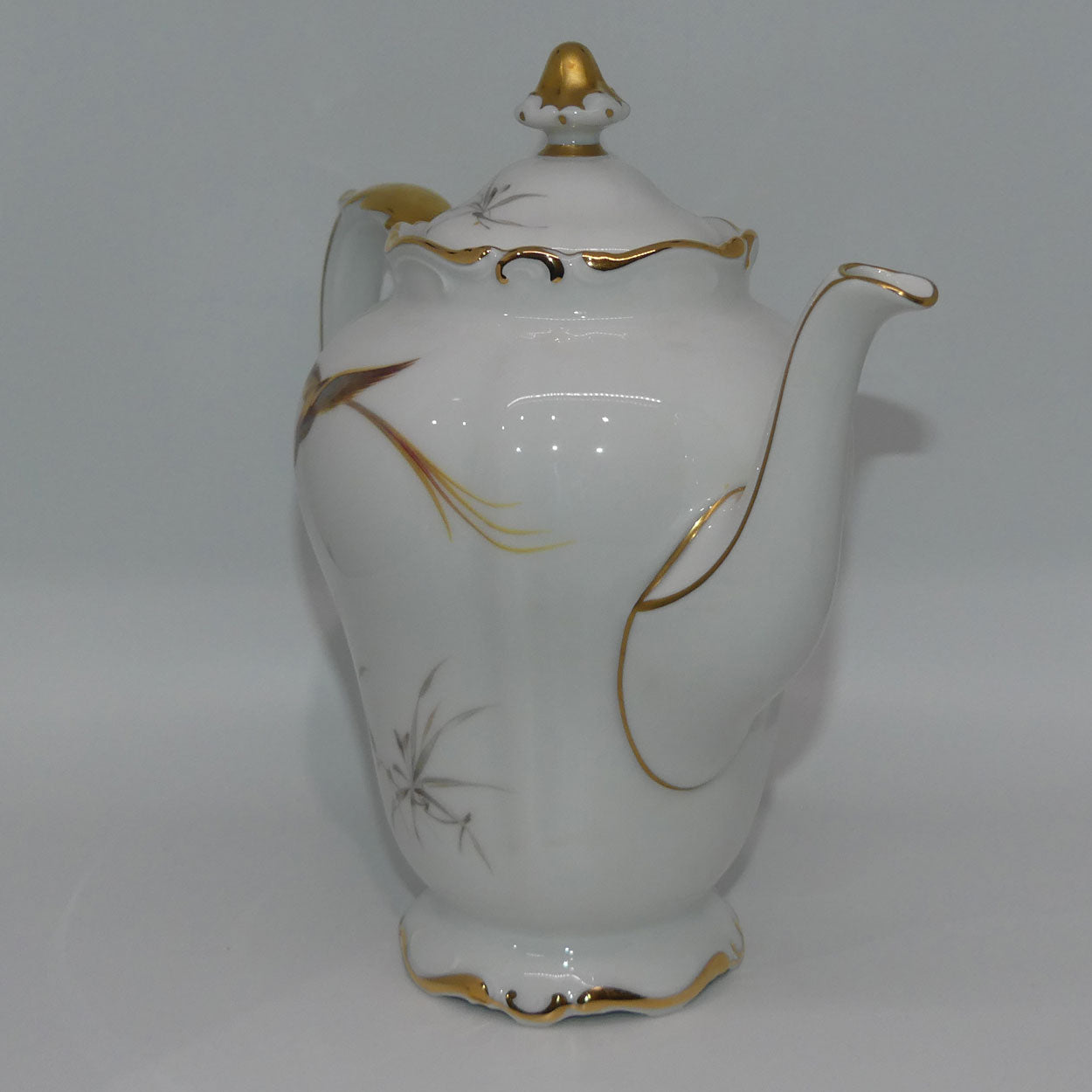 heinrich-and-co-selb-bavaria-bird-pattern-coffee-pot