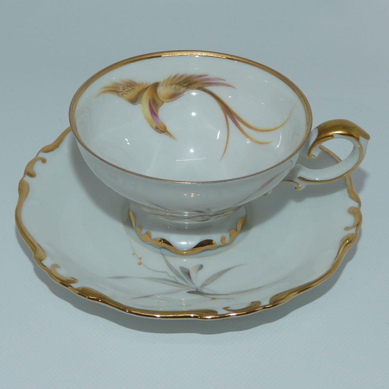 heinrich-and-co-selb-bavaria-bird-pattern-demi-tasse-duo