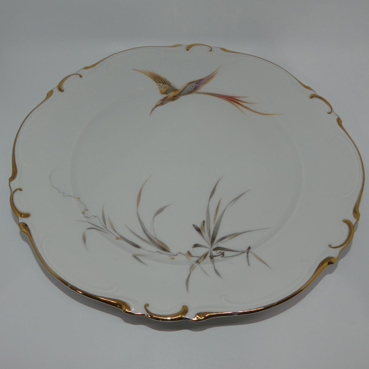 heinrich-and-co-selb-bavaria-bird-pattern-round-plate-26cm-diam