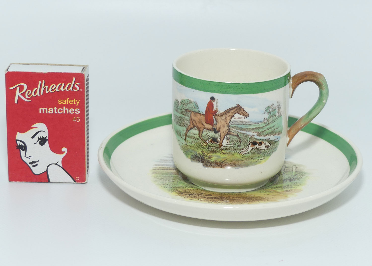 Copeland Spode JF Herring Fox Hunting coffee duo | Huntsman