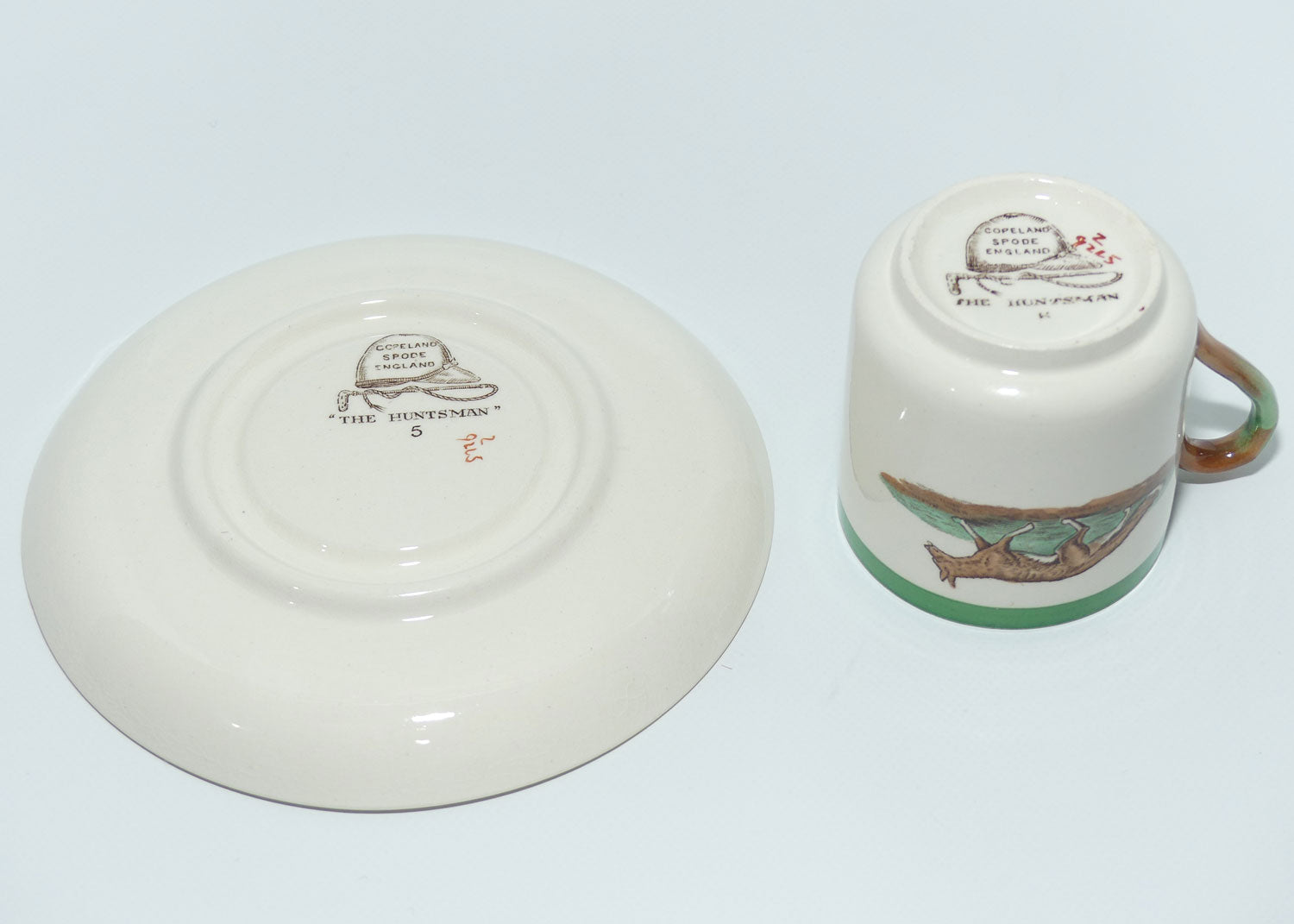 Copeland Spode JF Herring Fox Hunting coffee duo | Huntsman