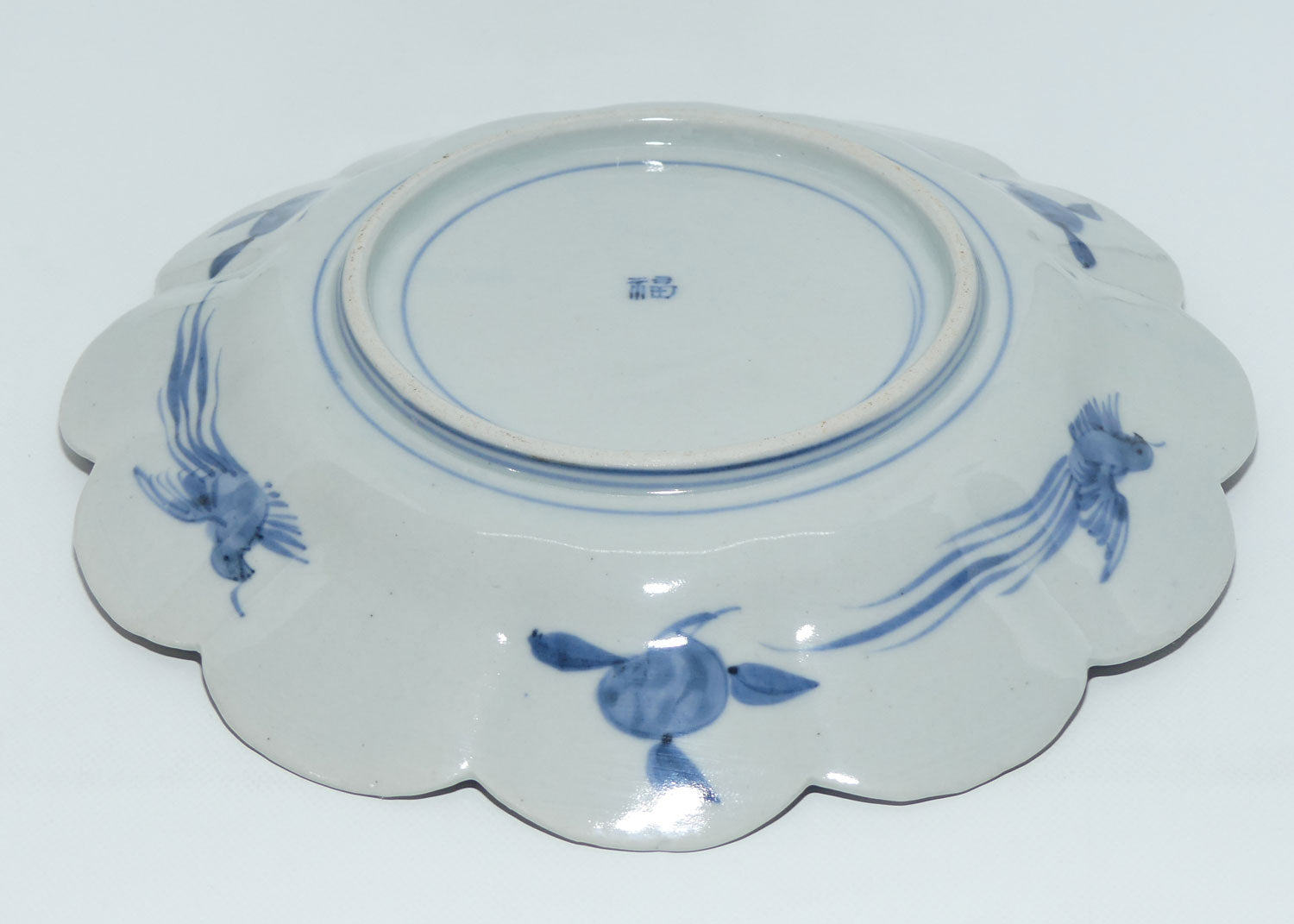 japanese-imari-hand-painted-cabinet-plate-c-1900-fluted-rim-4-red-and-blue