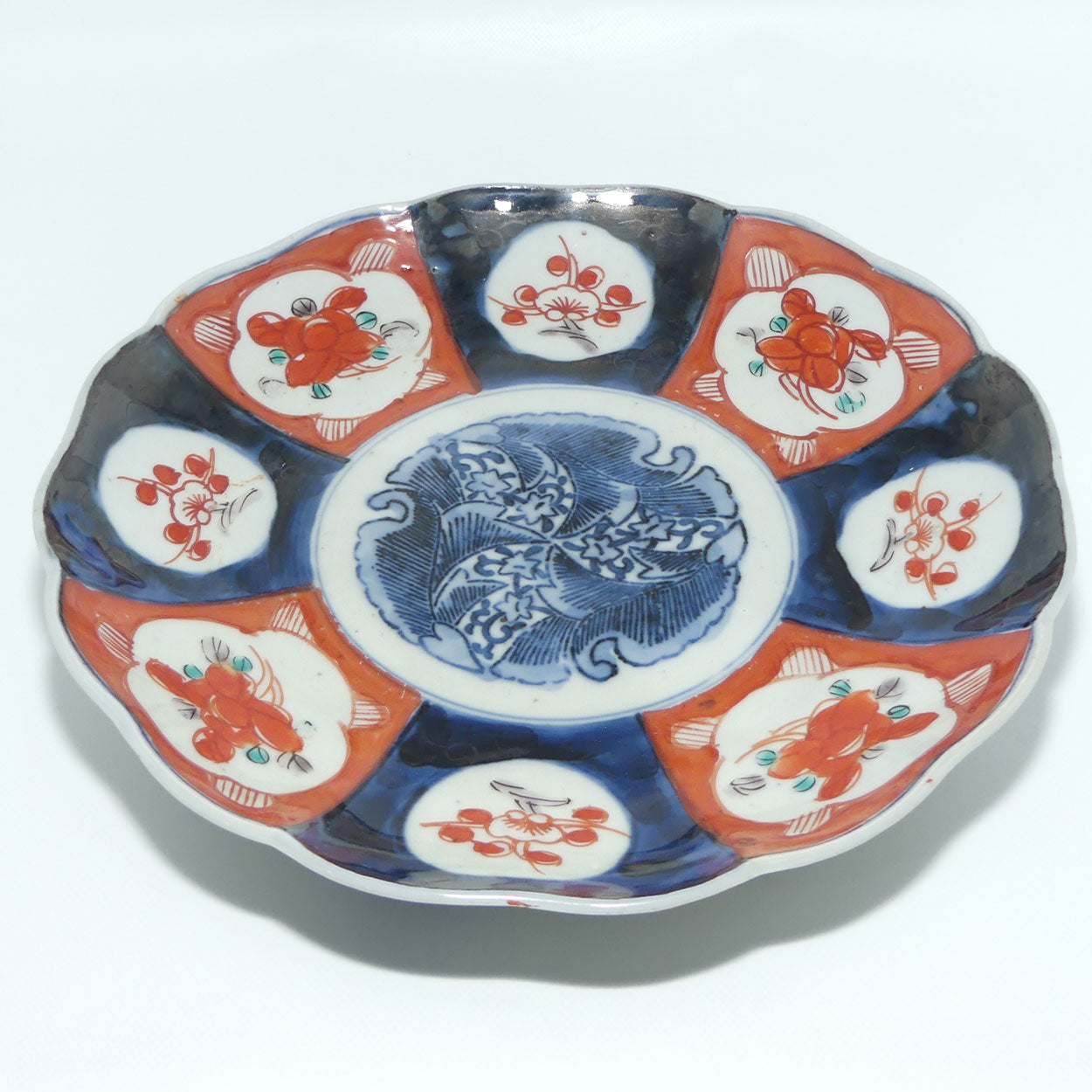 japanese-imari-hand-painted-cabinet-plate-c-1900-red-and-blue