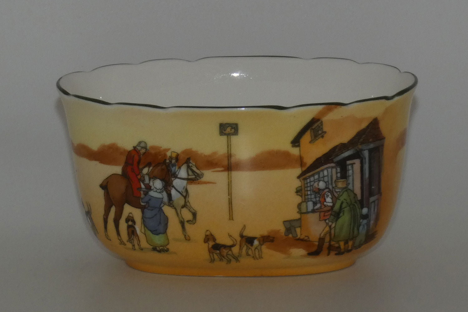 Royal Doulton Hunting | John Peel oval sugar bowl E3804