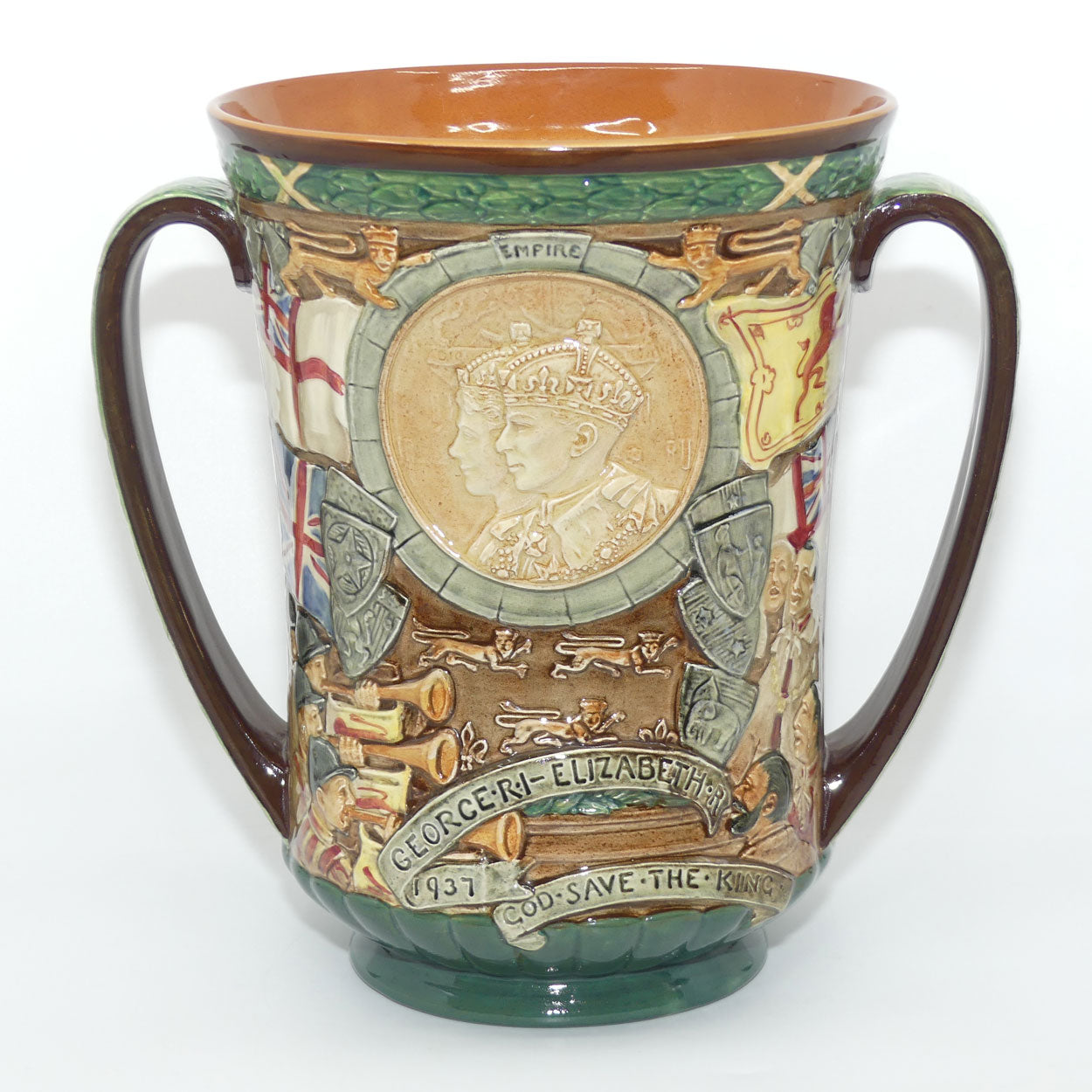 Royal Doulton King George VI & Queen Elizabeth Coronation Loving Cup | 1937 Coronation | Large | LE 658/2000