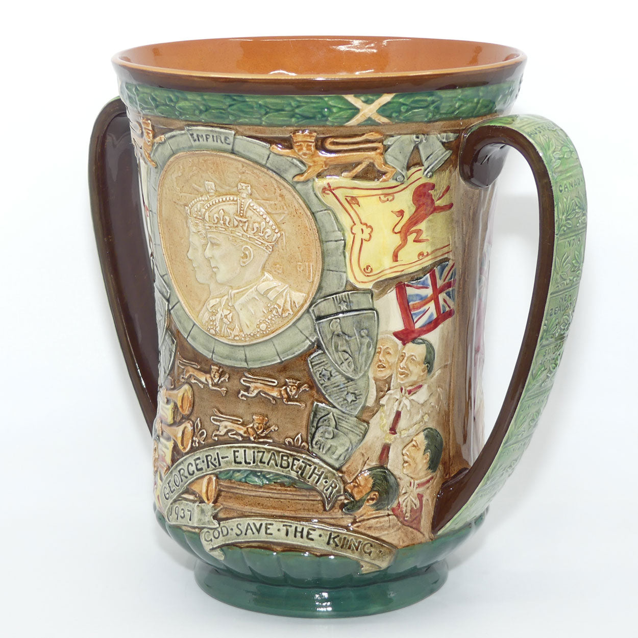 Royal Doulton King George VI & Queen Elizabeth Coronation Loving Cup | 1937 Coronation | Large | LE 658/2000
