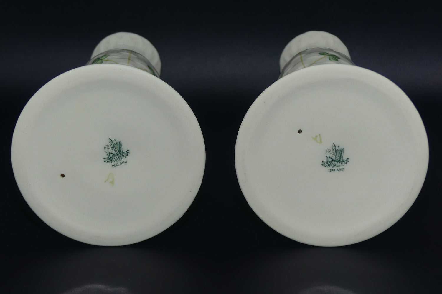 belleek-kylemore-pair-of-candlesticks-4th-green-mark