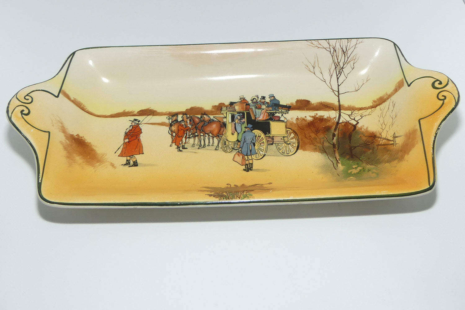 Royal Doulton Coaching Days York shape sandwich tray | New Coaching