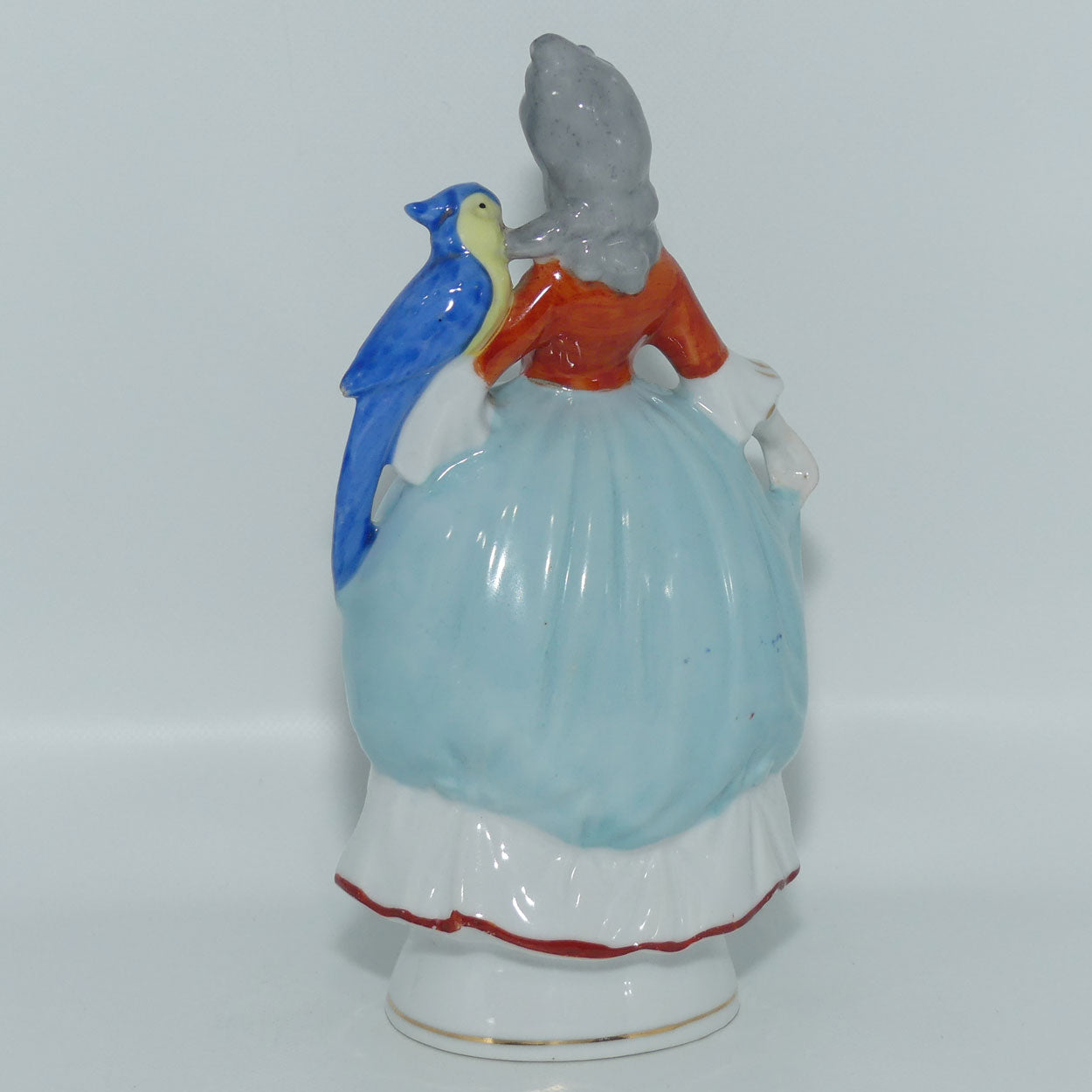 Early 20th Century European figure | 18th Century Lady with Parrot