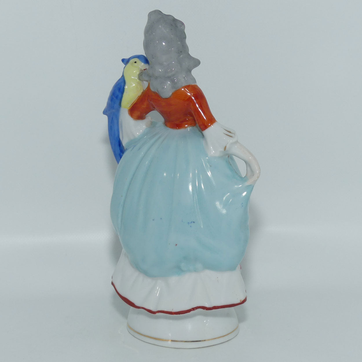 Early 20th Century European figure | 18th Century Lady with Parrot