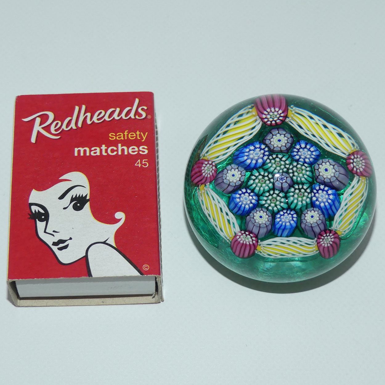 john-deacons-scotland-complex-latticino-garland-miniature-paperweight-peacock