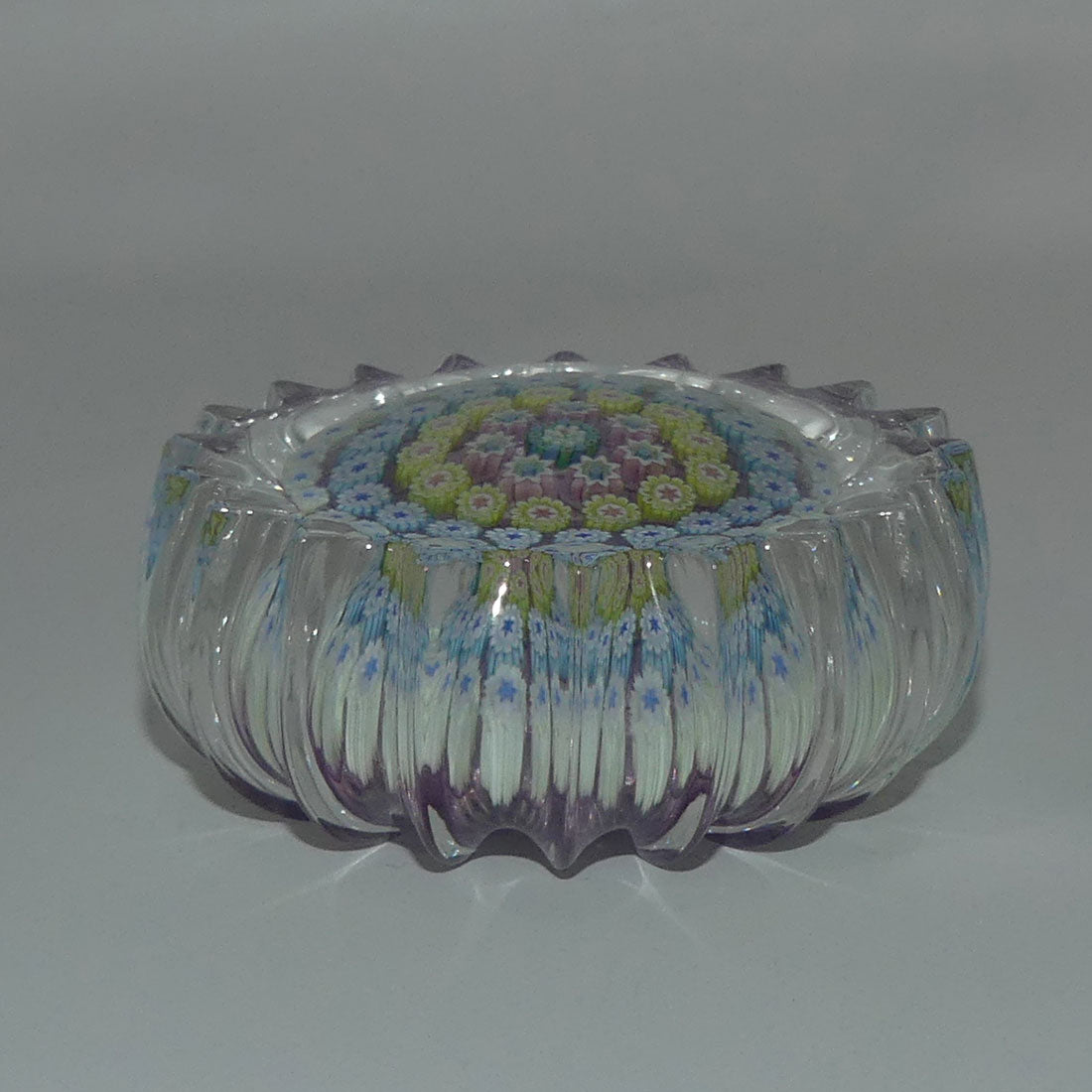 john-deacons-scotland-millefiori-concentric-ribbed-paperweight-pale-lavender