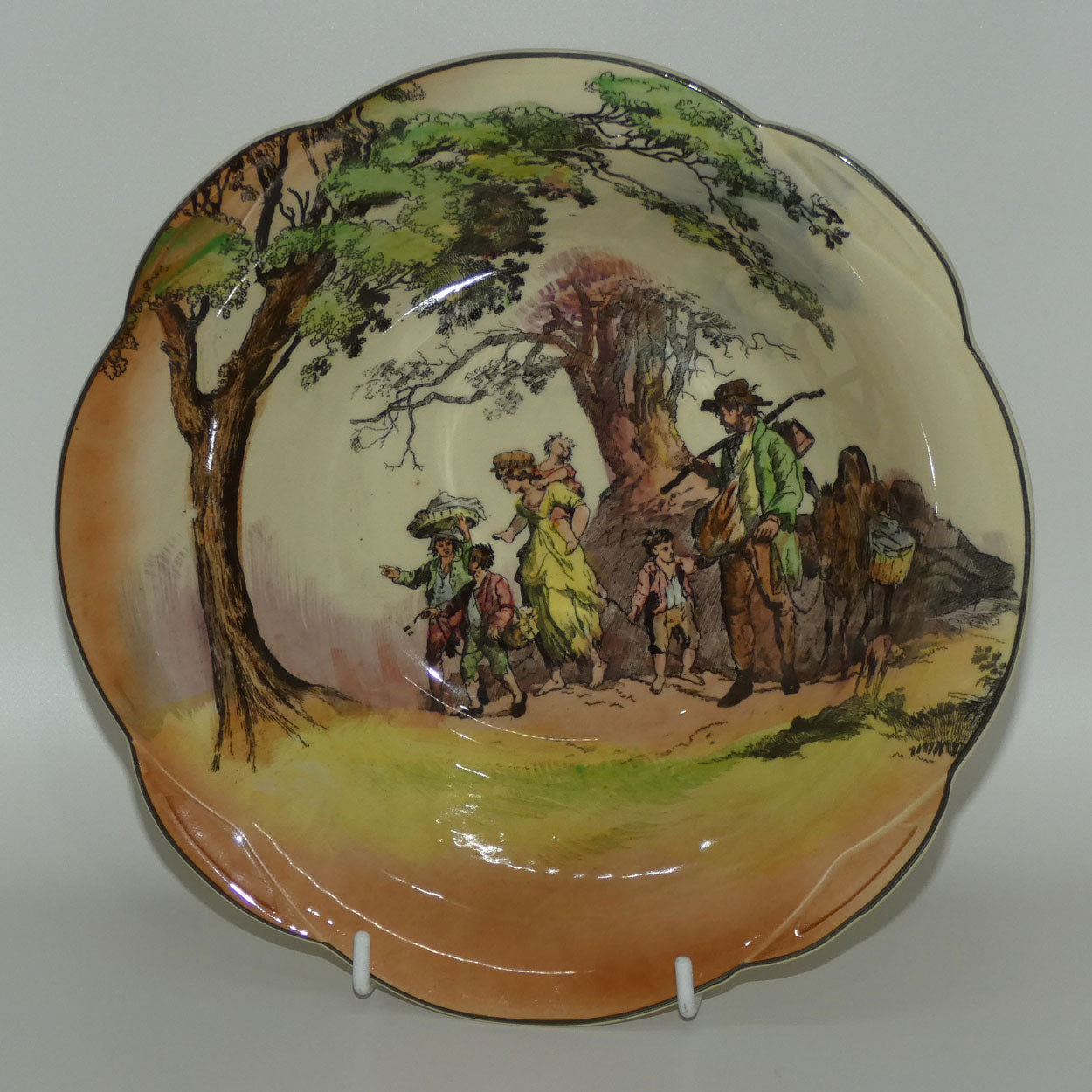 royal-doulton-gleaners-and-gypsies-lobed-bowl