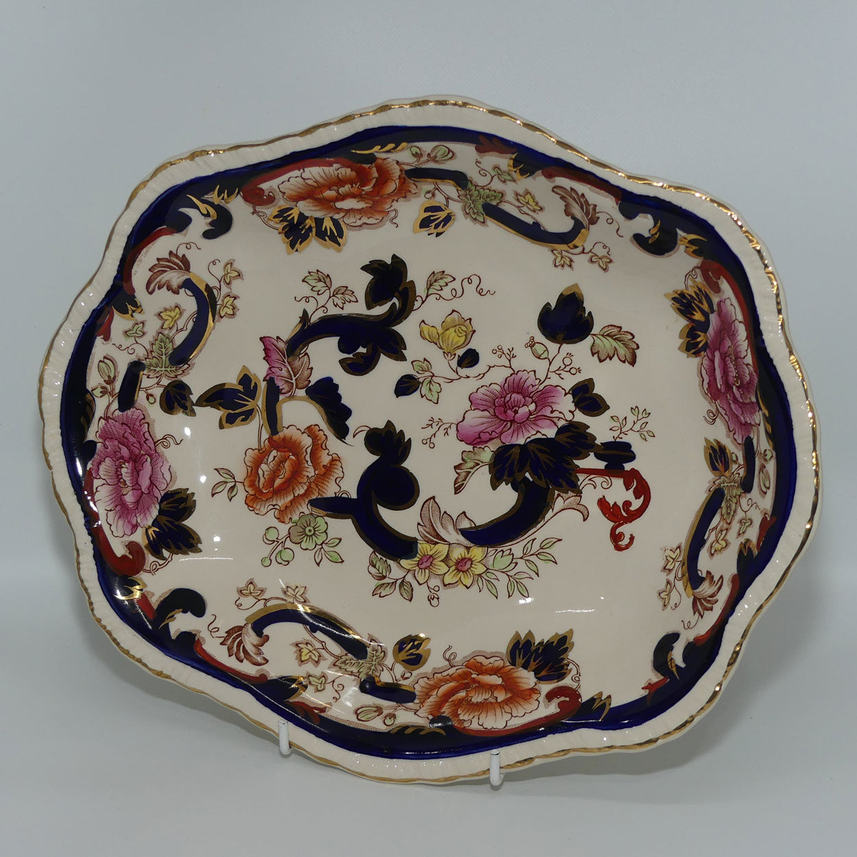 Masons Ironstone Mandalay pattern large oval bowl | 28.5cm