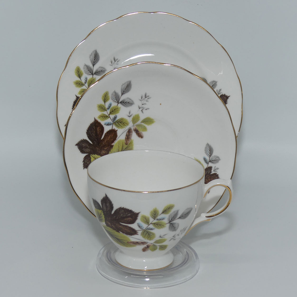 Royal Stafford Bone China Cornflower pattern trio