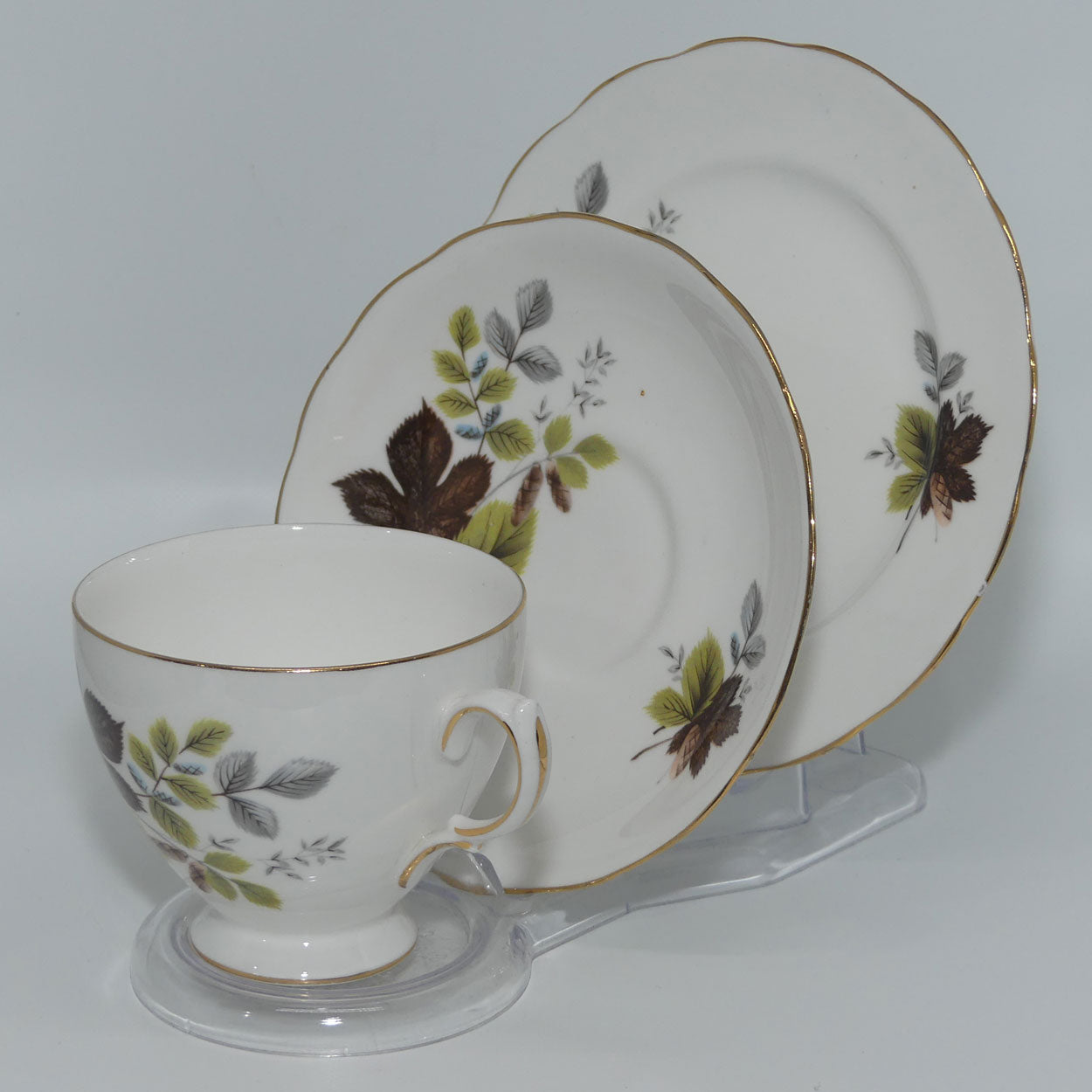 Royal Stafford Bone China Cornflower pattern trio