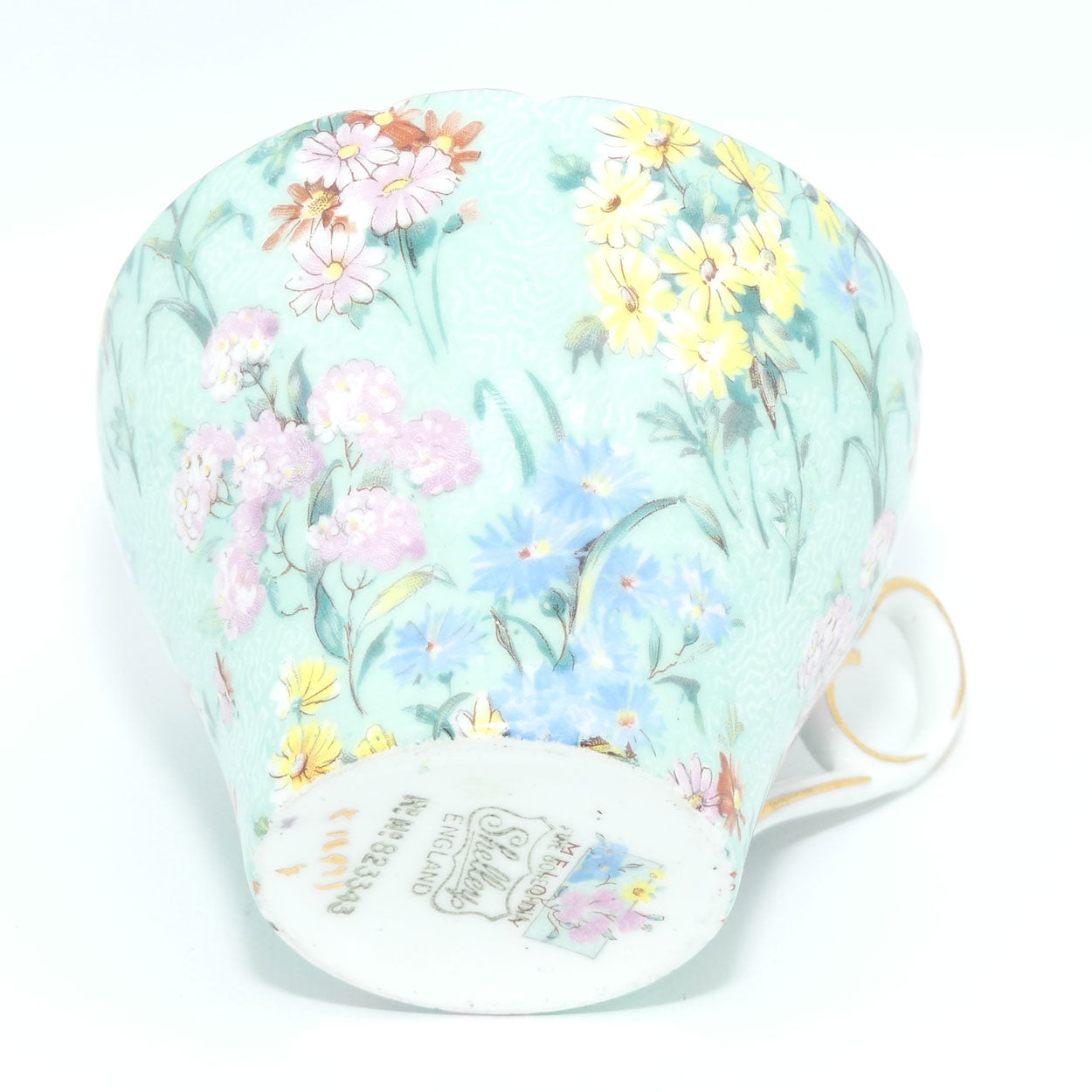 Shelley Cambridge Shape Melody Chintz trio | Square Plate | Pattern X12973