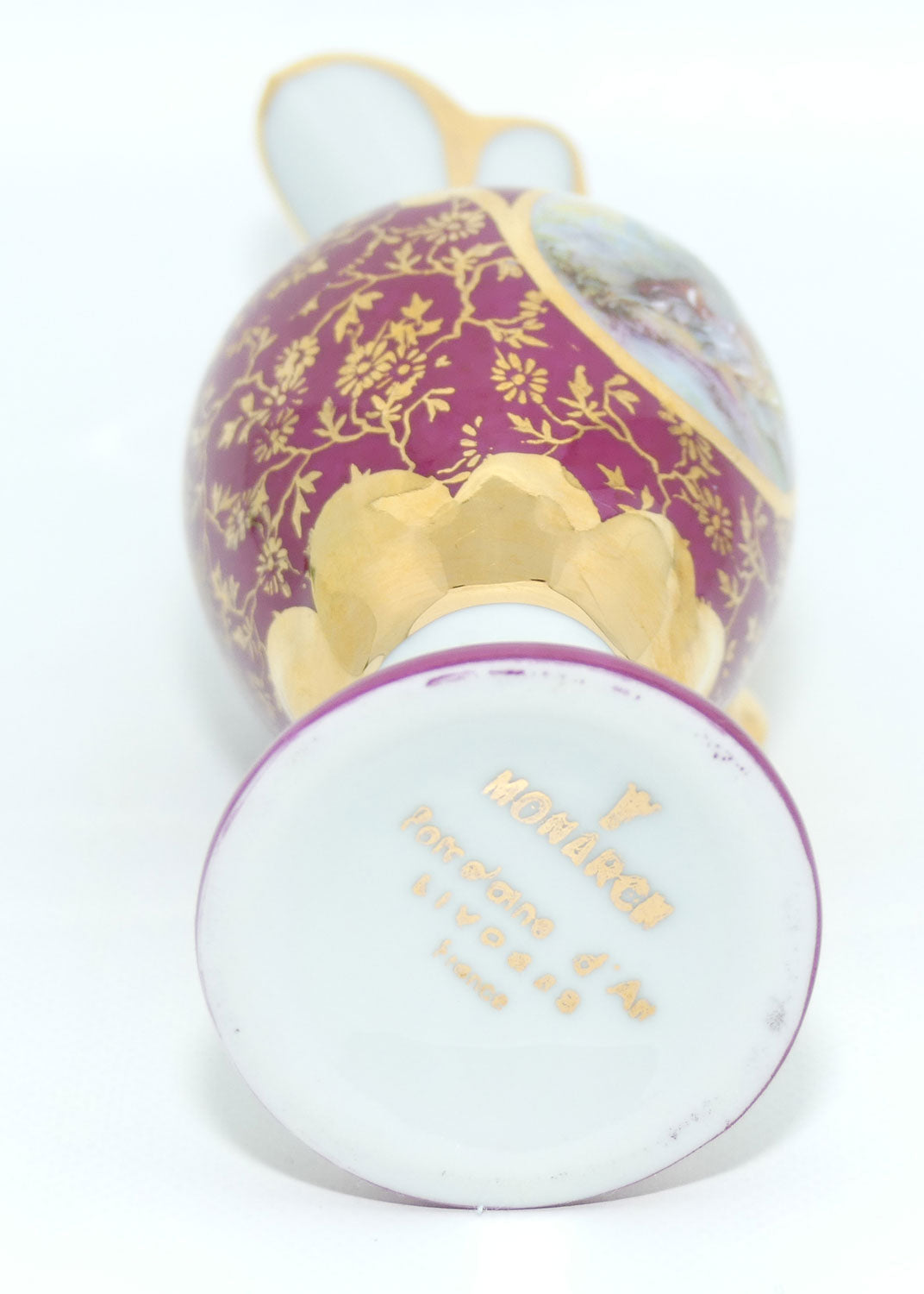 monarch-porcelain-dart-limoges-france-courting-ewer-rouge-and-gilt