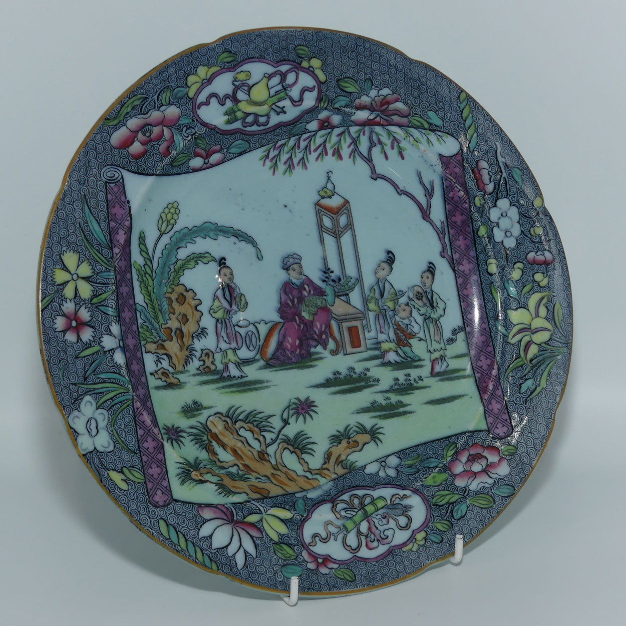 masons-ironstone-ashworth-nangpo-pattern-plate-c-1872