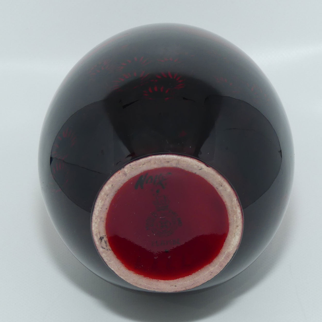 Royal Doulton Flambe Churches or Castle scene vase | Shape 7777