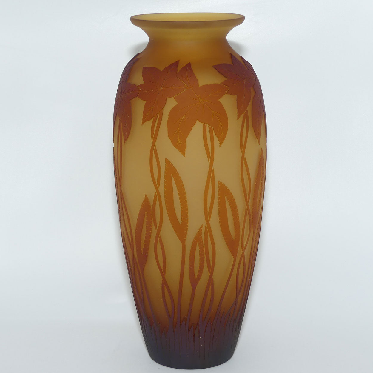 Okra Studio Glass | Virginia Cameo Glass vase | Tall