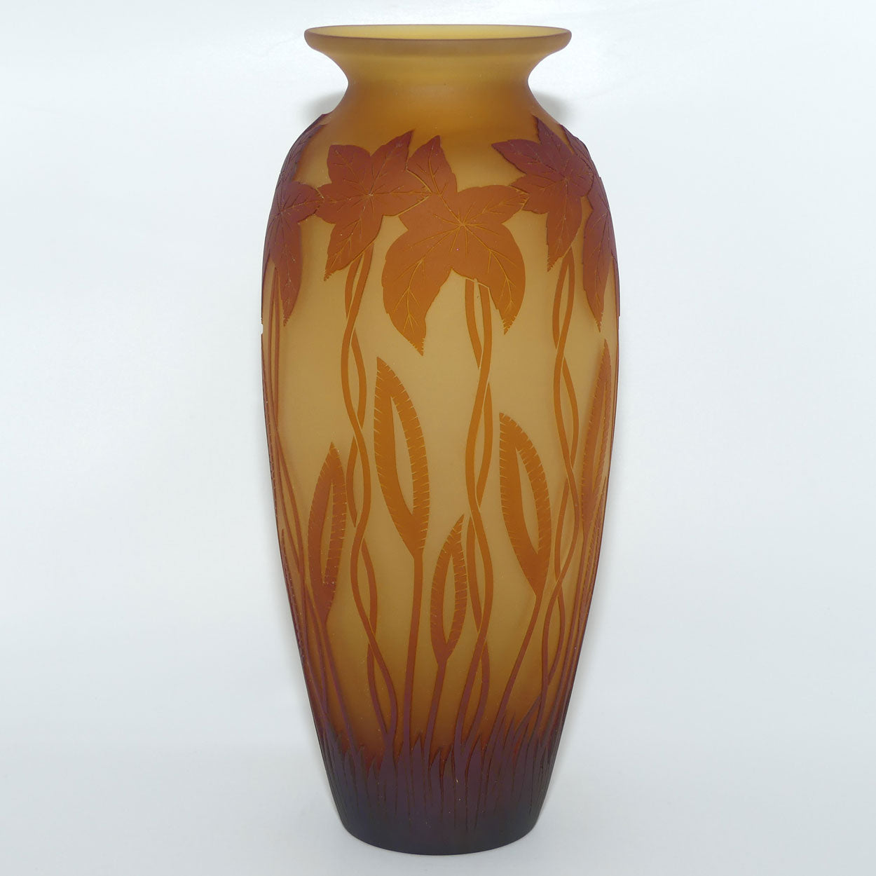 Okra Studio Glass | Virginia Cameo Glass vase | Tall