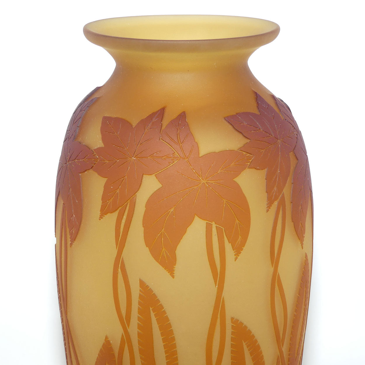 Okra Studio Glass | Virginia Cameo Glass vase | Tall