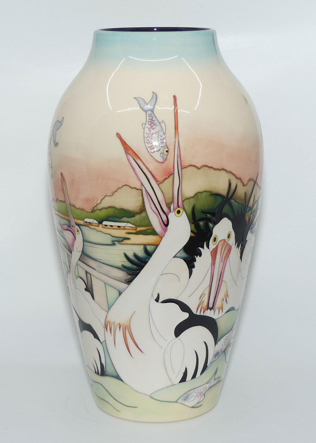 Moorcroft Pottery | Australian Exclusive | Pelican Parade 200/15 vase (LE 20 only)